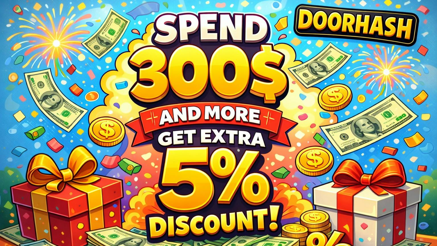 🎁Spend $300 & More Get Extra 5% OFF🎁 at Doorhash - South Long Beach ...