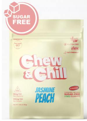 Chew & Chill | 100mg | Jasmine Peach | 10pk
