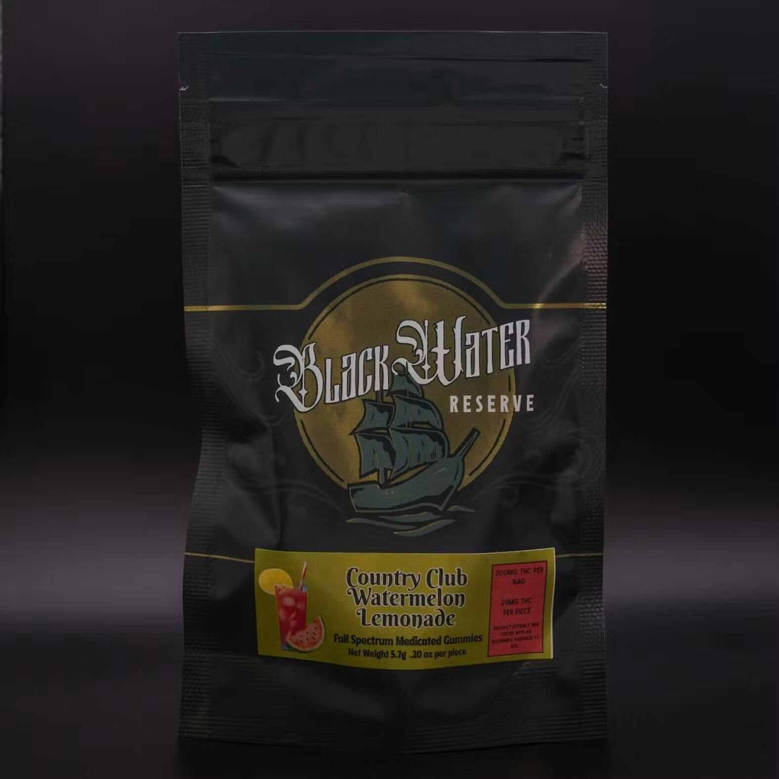 Black Water Reserve | 200mg | Watermelon Lemonade | Gummies | 10pk