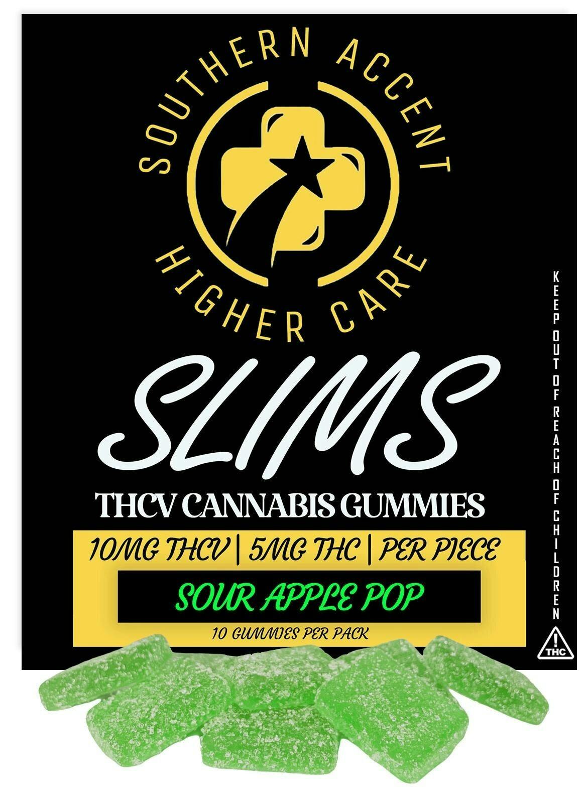 Southern Sky Brands | 50mg | Sour Apple Pop | THCV Gummies
