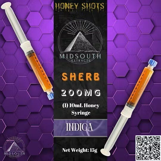 200mg Infused Honey Shots - Sherb by MidSouth Extracts