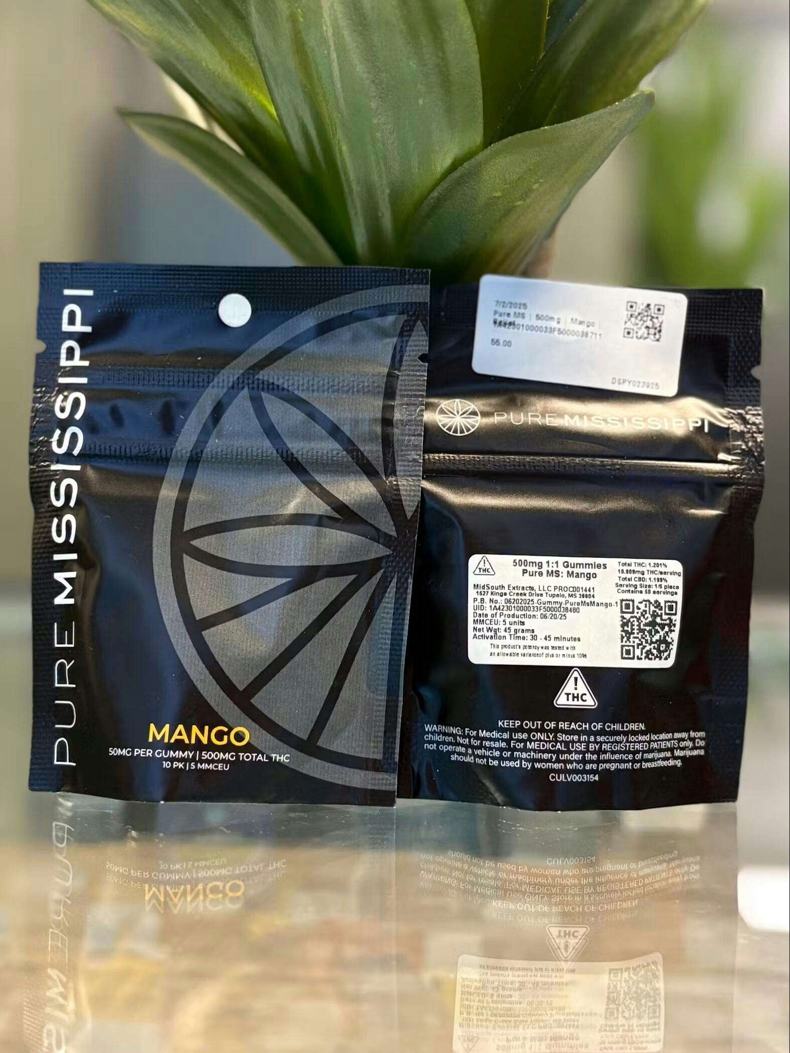 Pure MS | 500mg | Mango | Relief Gummies