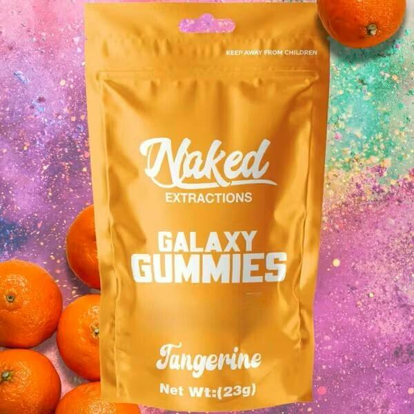 Naked Gummies - 500 mg - Tangerine by MidSouth Extracts