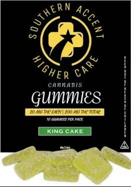Southern Sky Brands | 200 mg | King Cake Distillate Gummies