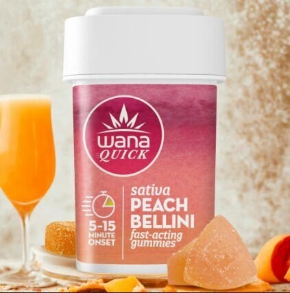 Peach Bellini - Sativa [10 pack] by Wana Edibles