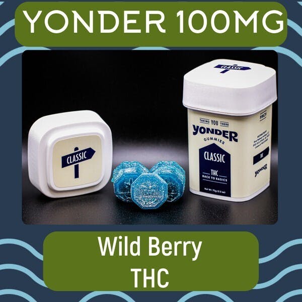 Yonder | Classic | Mini Wild Berry Gummies | 100mg | 20pk | 5mg/ea by Yonder
