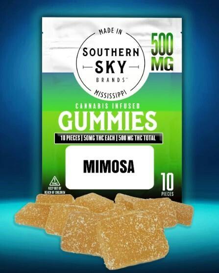 Southern Sky | 500mg | Mimosa | Gummies | 10pk