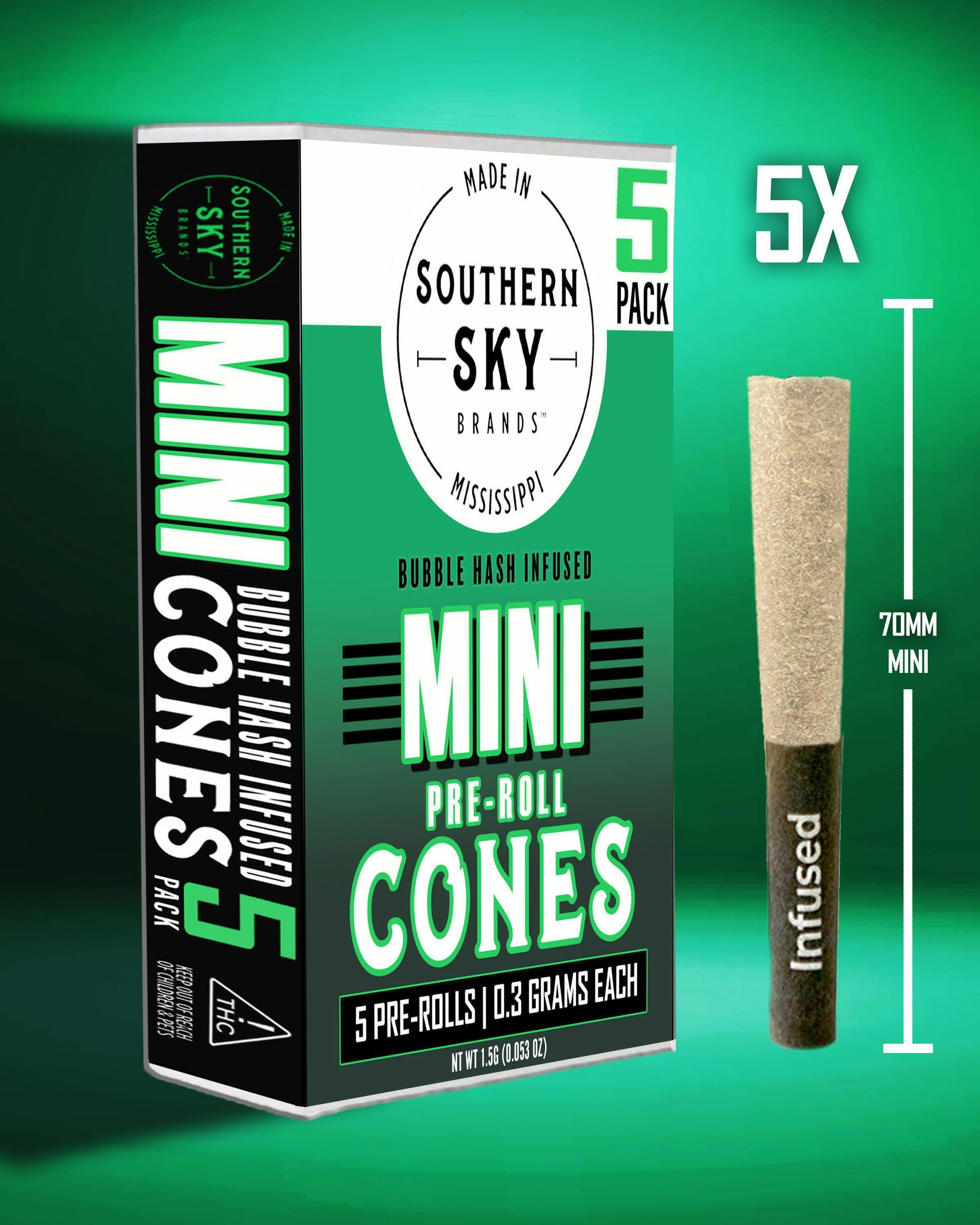 Southern Sky | 1.5g | Spicy Tai | Bubble Hash Infused | 5pk at DABBS Cannabis Dispensary