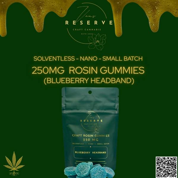 Van's Reserve - Rosin Gummies - Blueberry Headband - 250mg by MidSouth Extracts