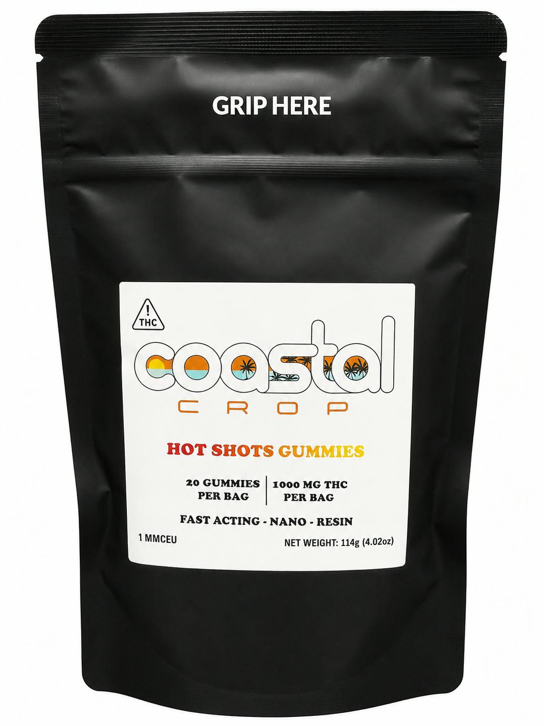 Coastal Crop | 1000mg | Hot Shot | 20pk