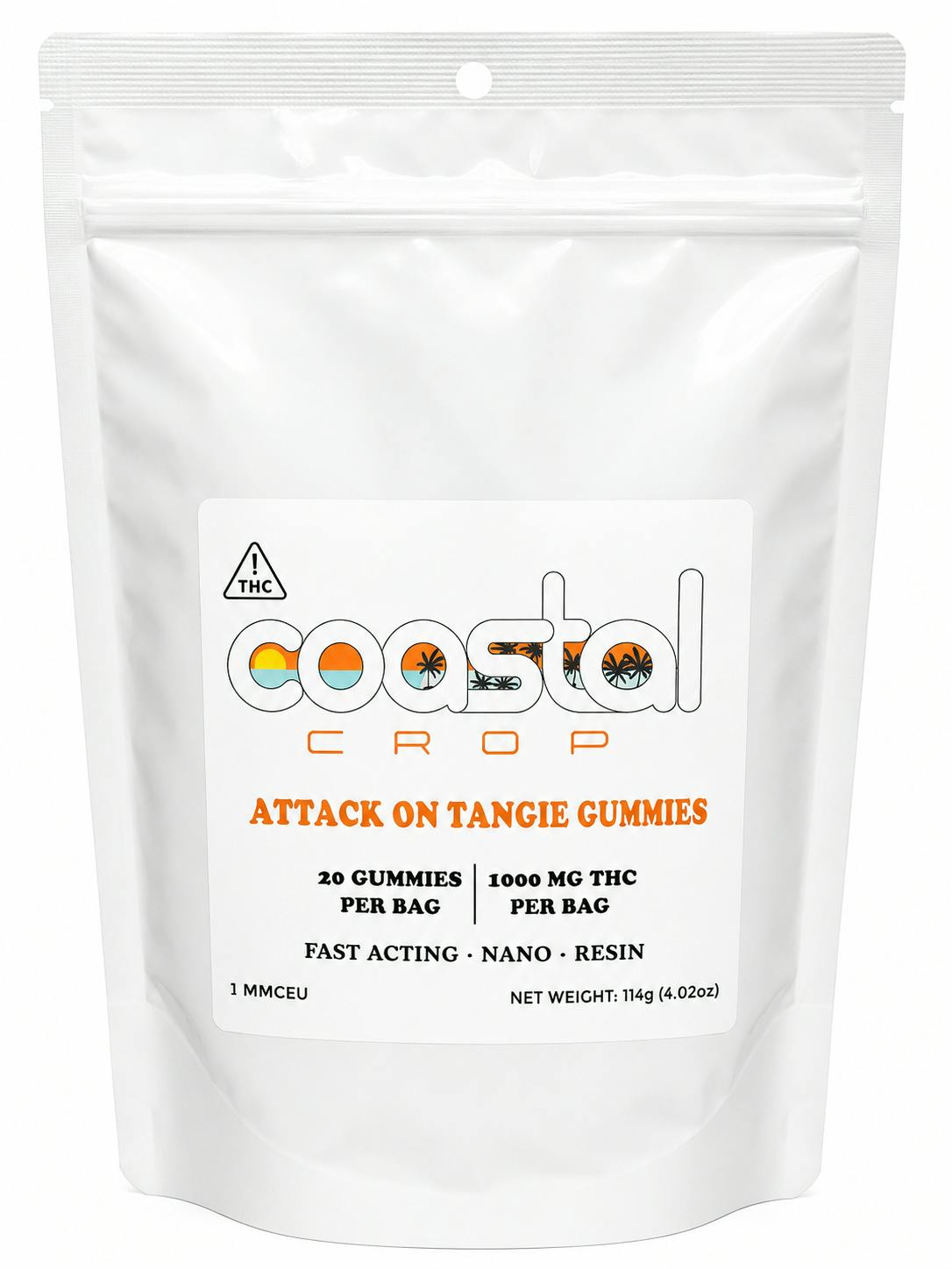 Coastal Crop | 1000mg | Attack on Tangie | 20pk