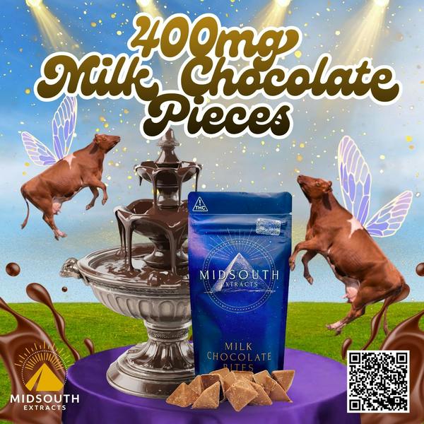 Chocolate Pieces - 400mg - Milk Chocolate by MidSouth Extracts
