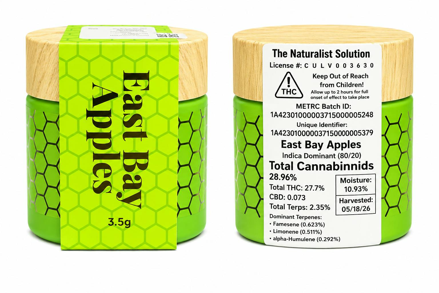 The Naturalist Solution | 3.5g | East Bay Apples