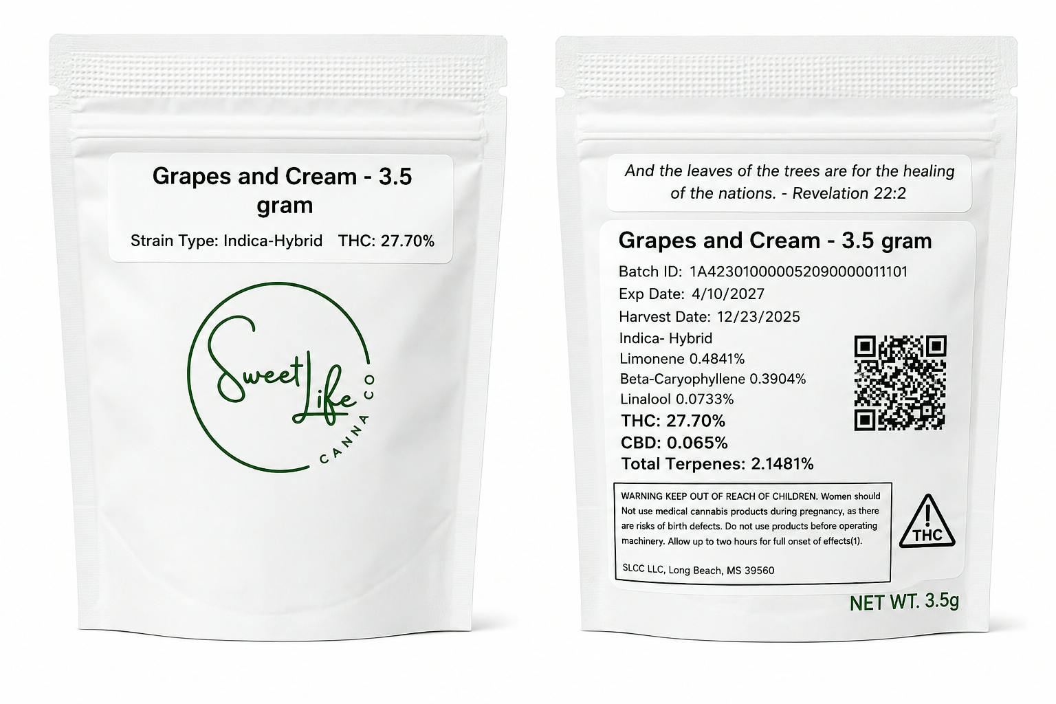 Sweet Life Canna | 3.5g | Grapes and Cream