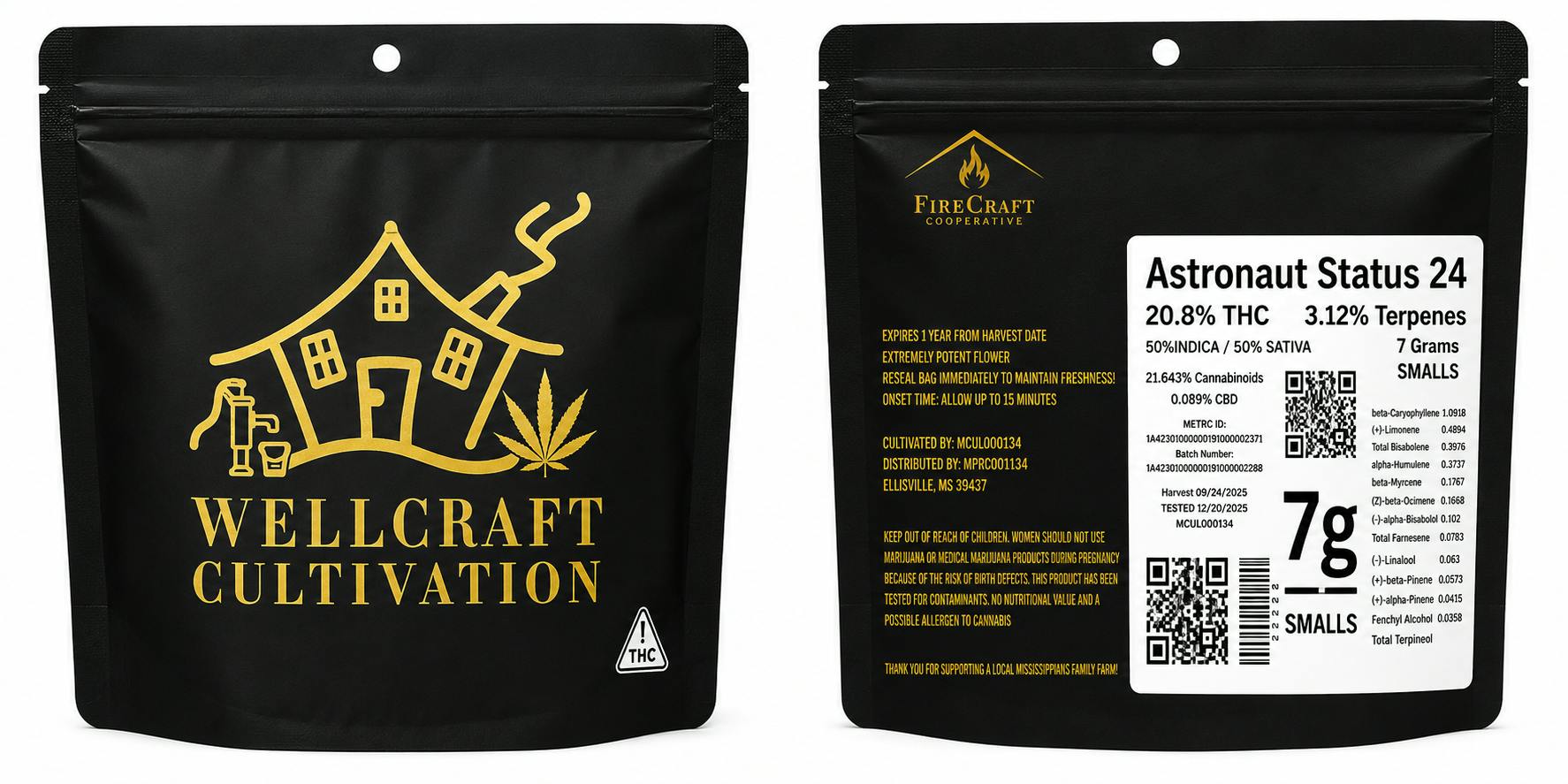 Wellcraft Cultivation | Astronaut Status | 7g Smalls