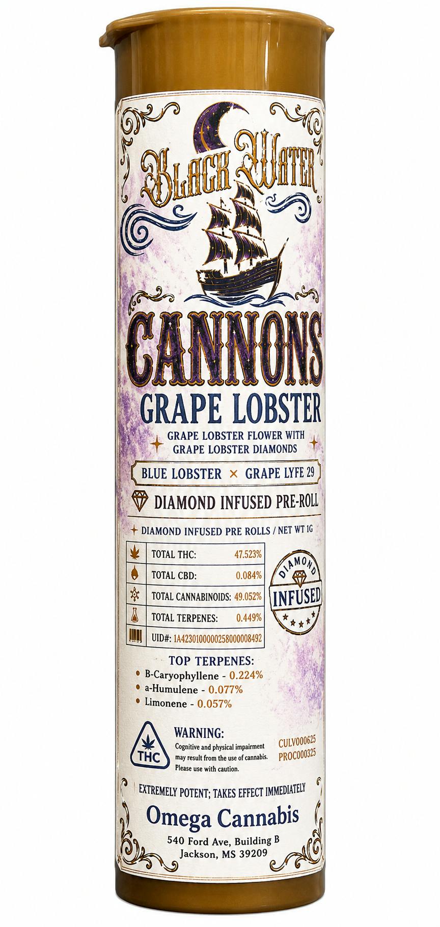 Black Water Reserve | 1g | Grape Lobster | Infused | 2pk at DABBS Cannabis Dispensary