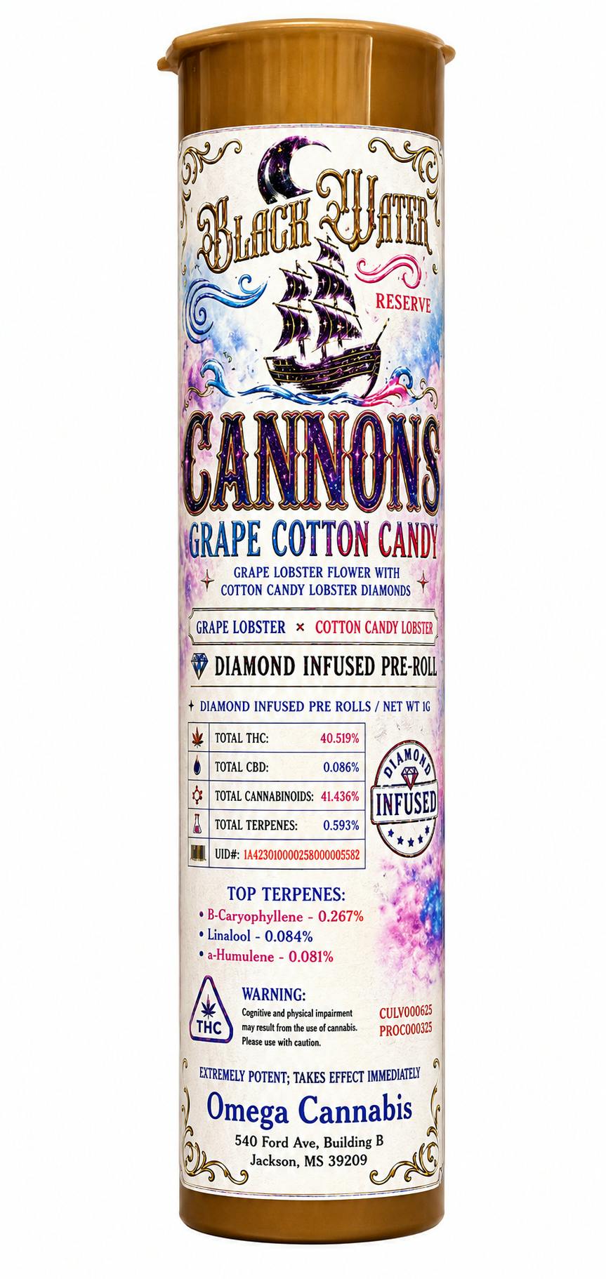Black Water Reserve | 1g | Grape Cotton Candy | Infused | 2pk at DABBS Cannabis Dispensary
