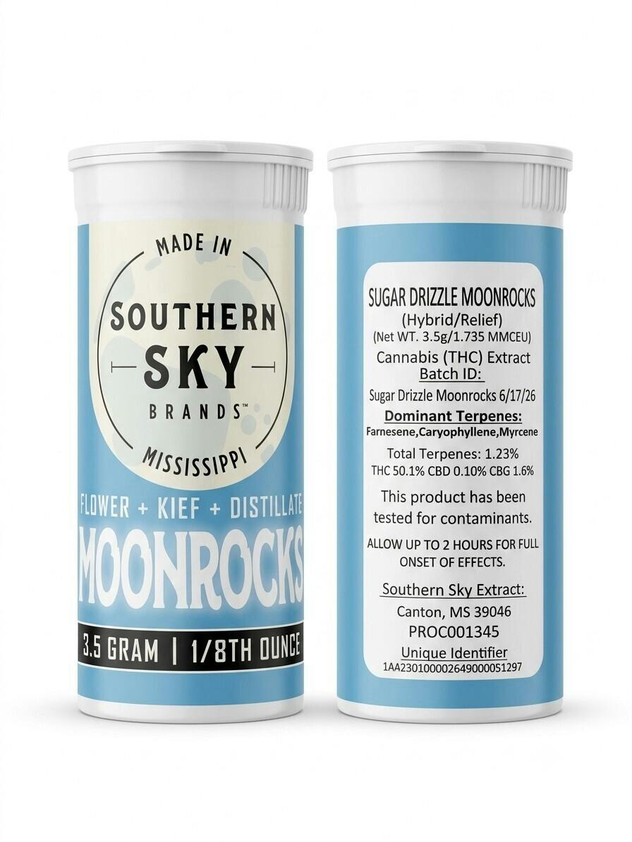 Sugar Drizzle | Moonrocks Infused Flower | 3.5g by Southern Sky Brands