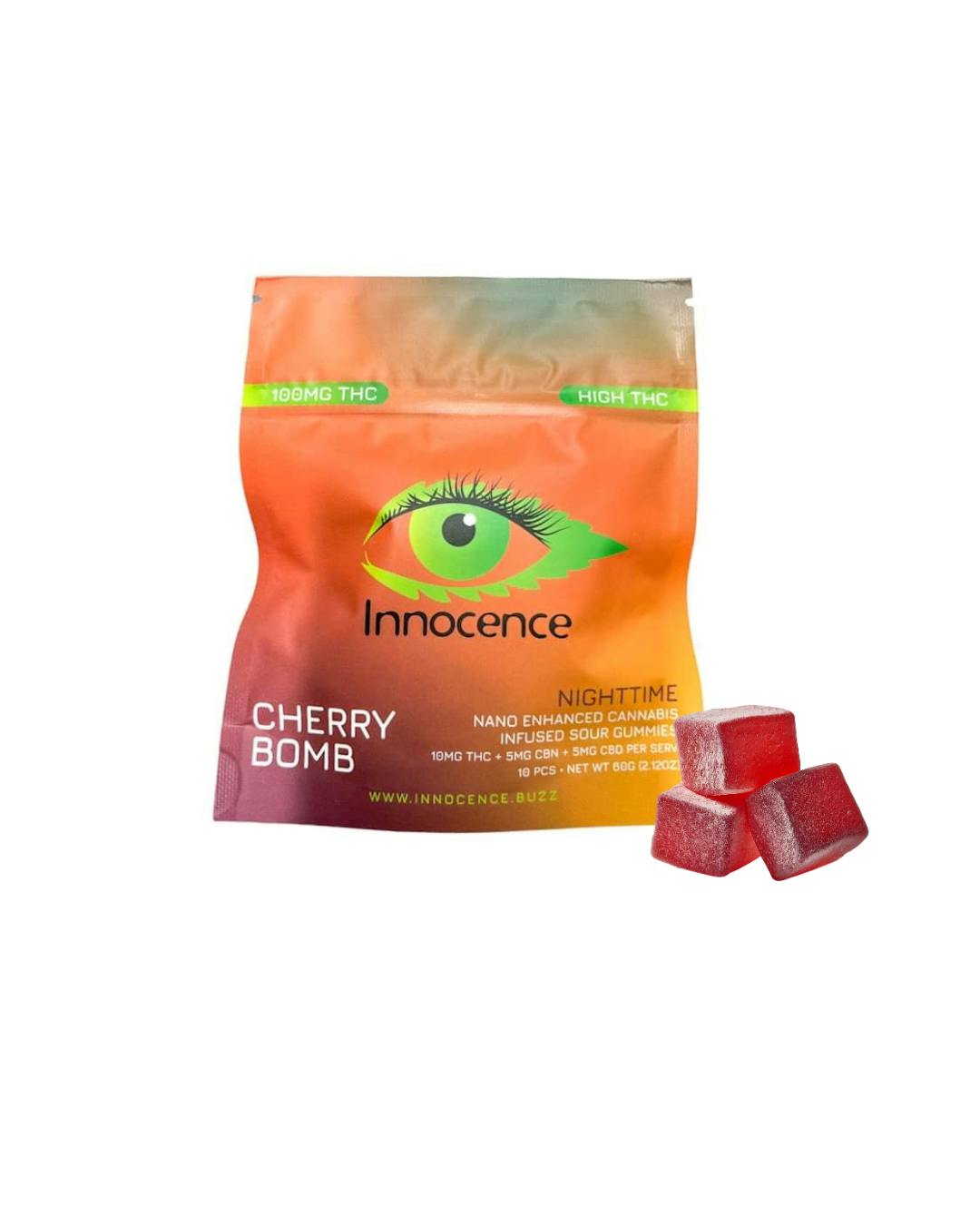 Cherry Bomb Nighttime High Strength Gummies