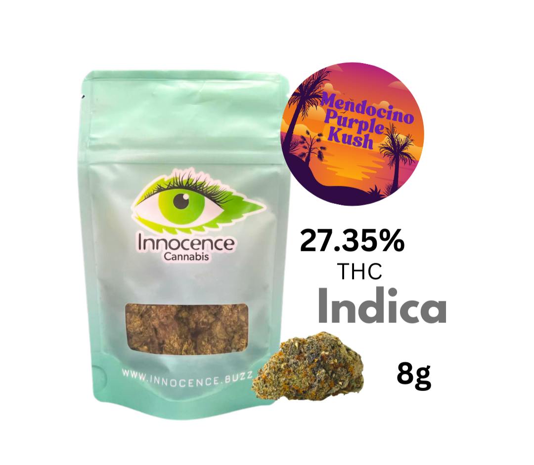 Mendocino Purple Kush 8g bag
