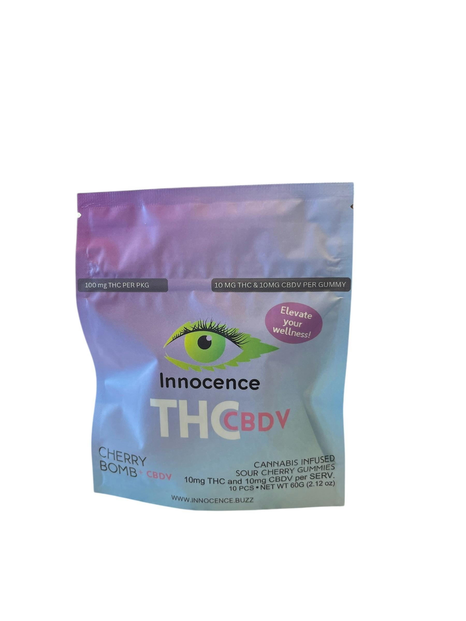 Cherry Bomb CBDV/THC Gummies