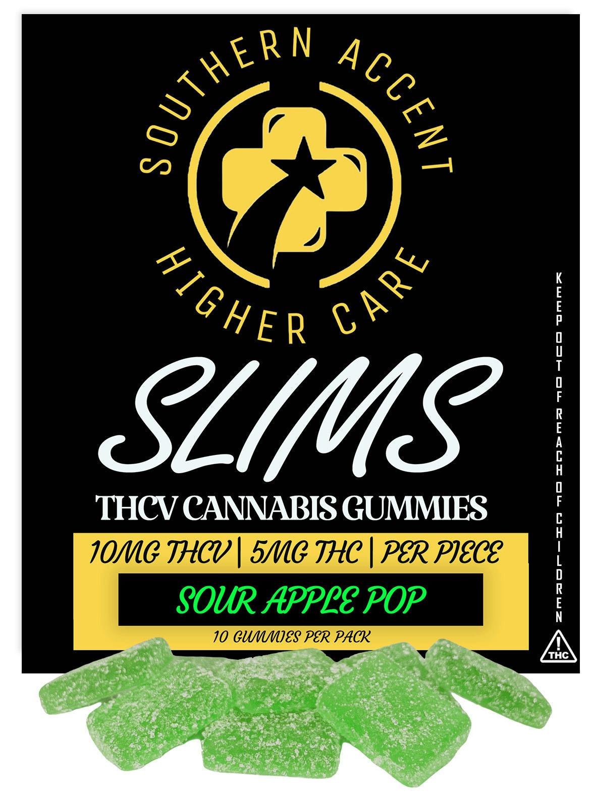 Southern Sky Brands | 50mg | Sour Apple Pop | THCV Gummies
