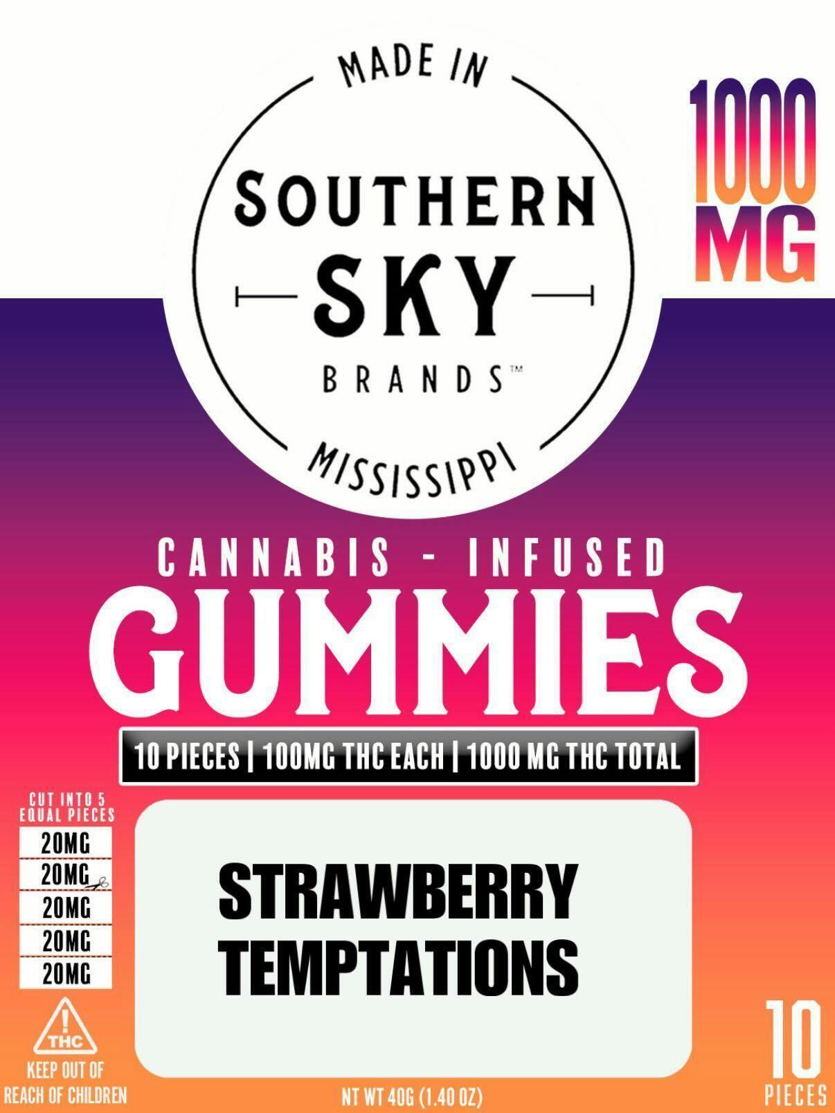 Southern Sky Brands | 1000mg | Strawberry Temptation | 10pk