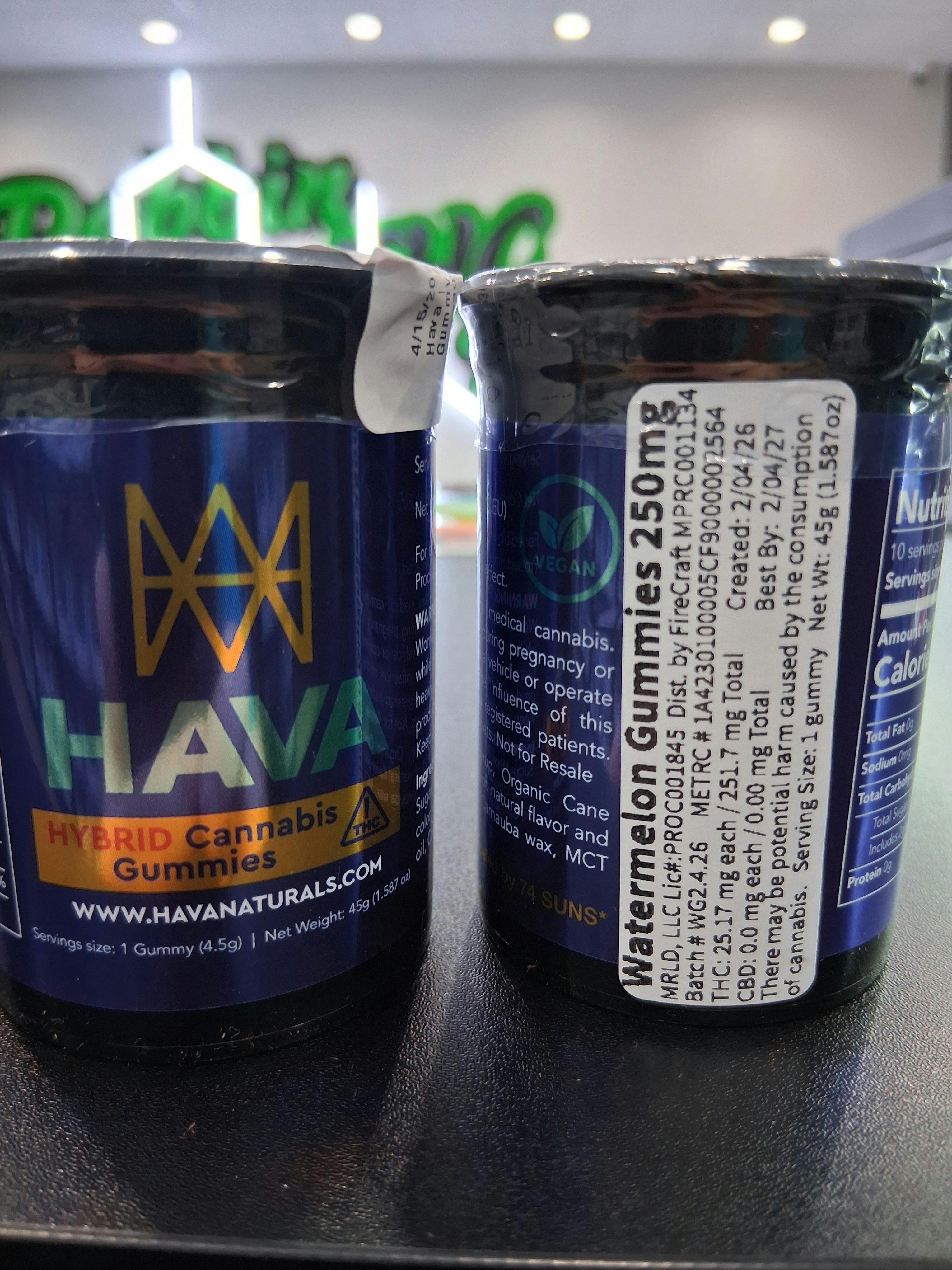 Hava | Watermelon Hybrid Gummies | 10pk