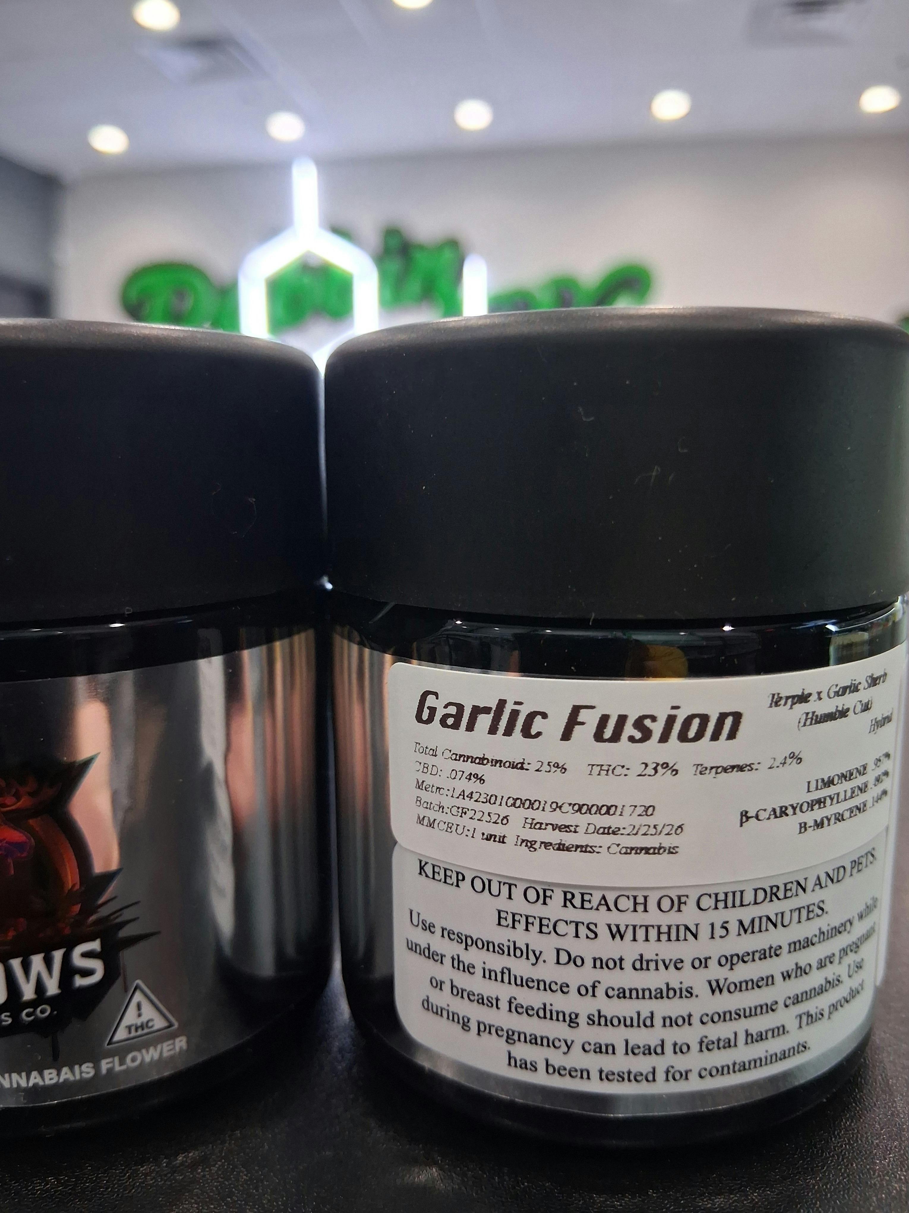 Moose Medows | 3.5g | Garlic Fusion cannabis product