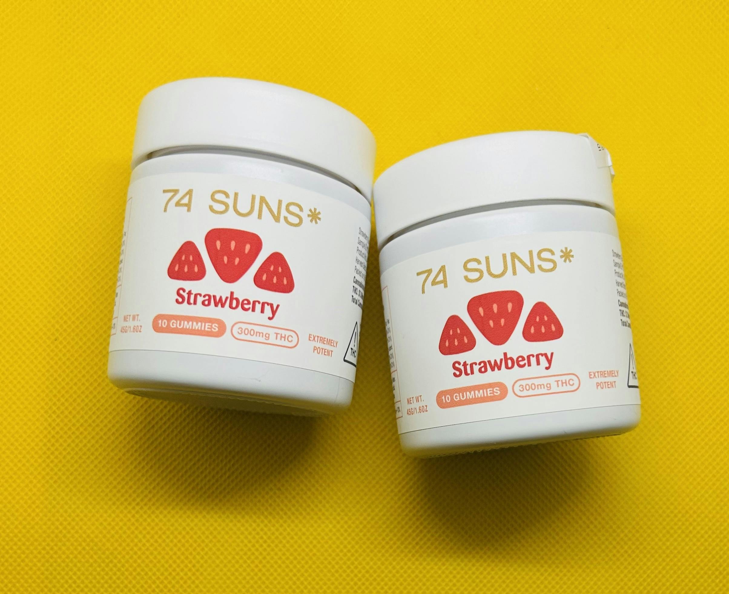 Strawberry Gummies | 300mg | 10ct | 30mg/ea by 74 Suns