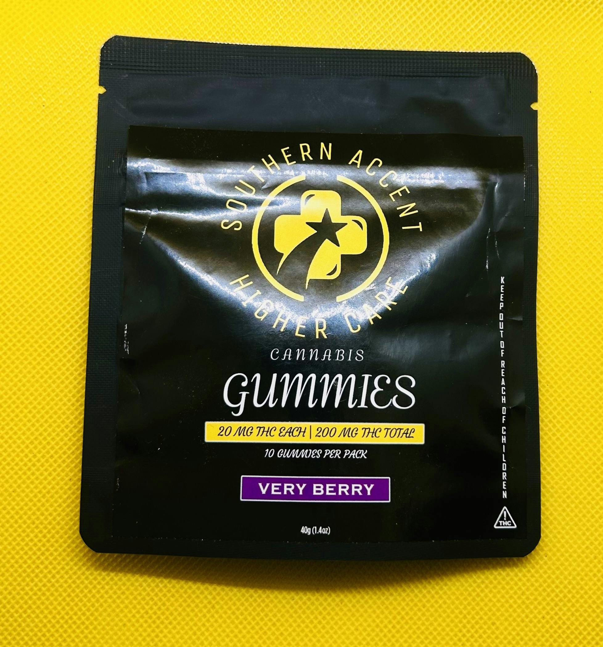 Southern Sky | Very Berry Gummies | 200mg | 10ct | 20mg/ea by Southern Sky Brands