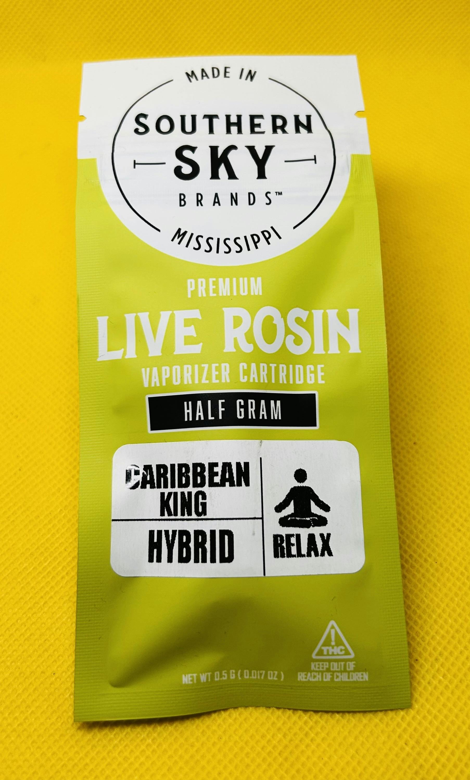 Caribbean King | Live Rosin Cartridge | 0.5g by Southern Sky Brands