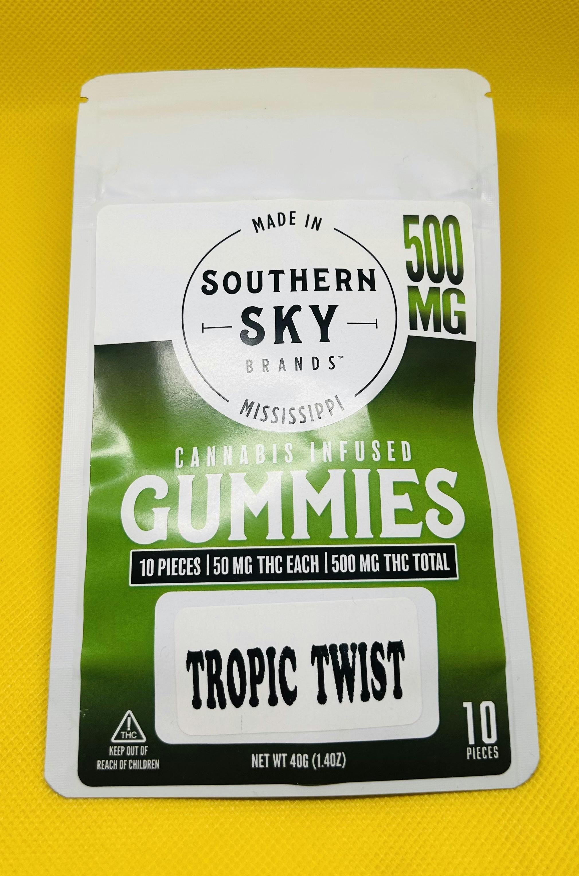 Southern Sky Brands | 500mg | Tropic Twist | Gummies cannabis product