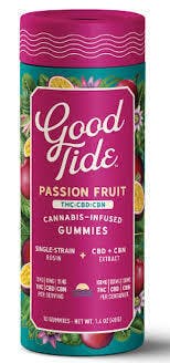 Good Tide Rosin Gummy Passion Fruit 1:1:1 THC:CBN:CBD
