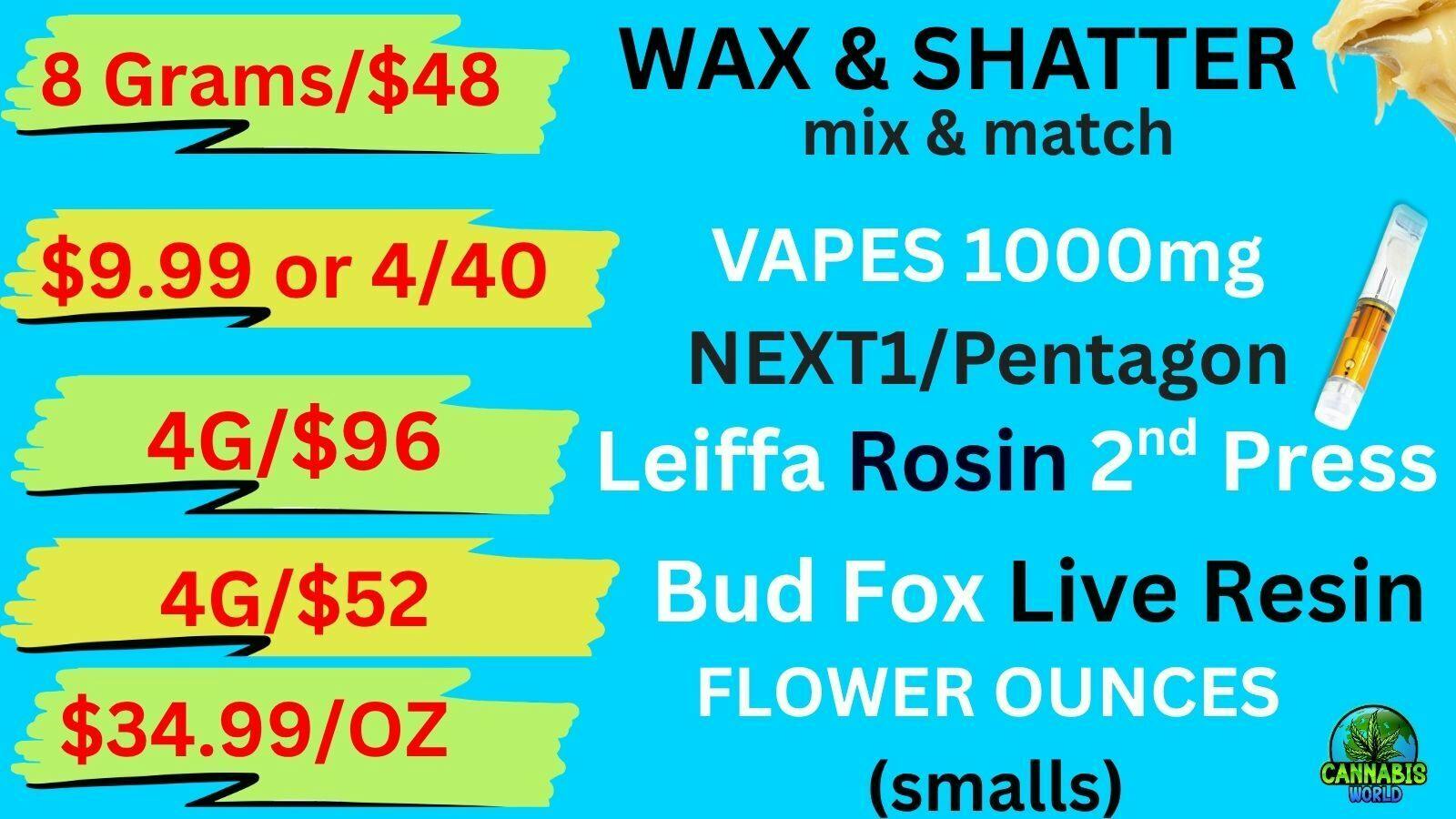 Gorilla Glue#4 Shatter Clutchx (8 Grams/$48 Special)