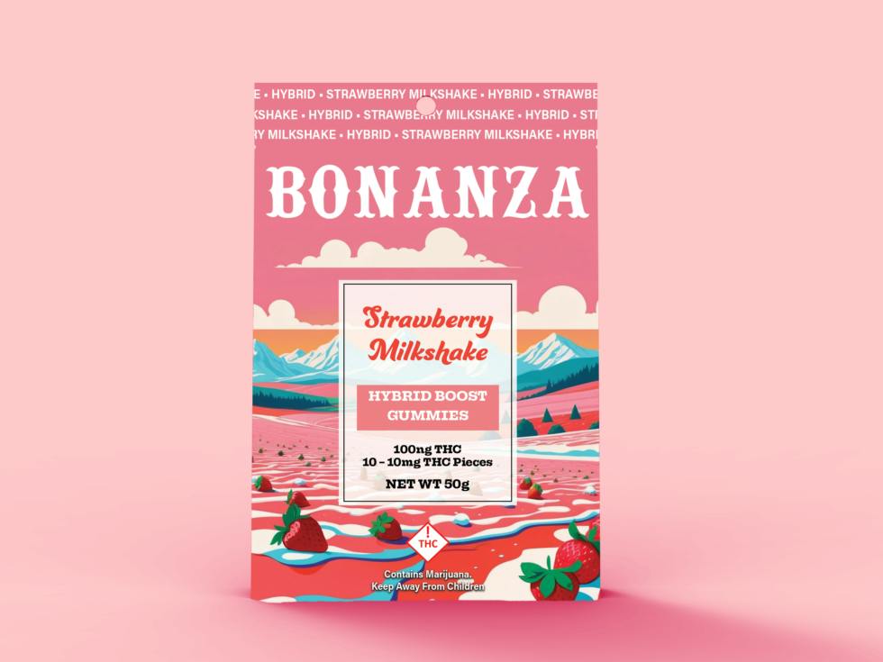Bonanza Gummies Strawberry Milkshake