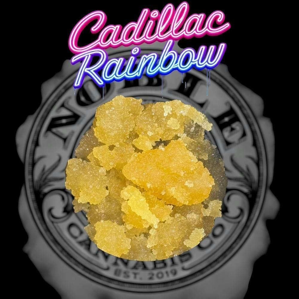 Noble Co | Cadillac Rainbow | THC: 77.6% TERPS: 2.69% | 3.5 Sugar (Tax Included)