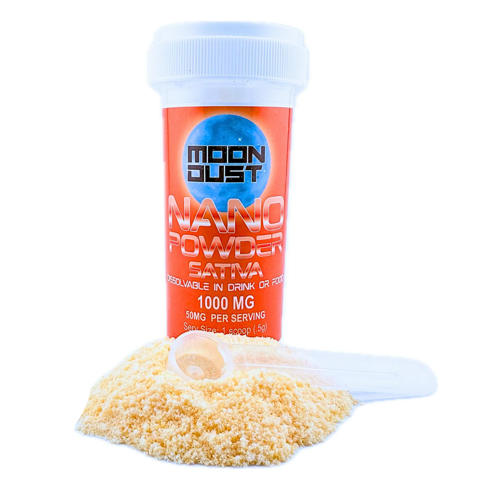 Moon Dust | Sativa Nano Powder | Mix-ins | 1000mg | 1g