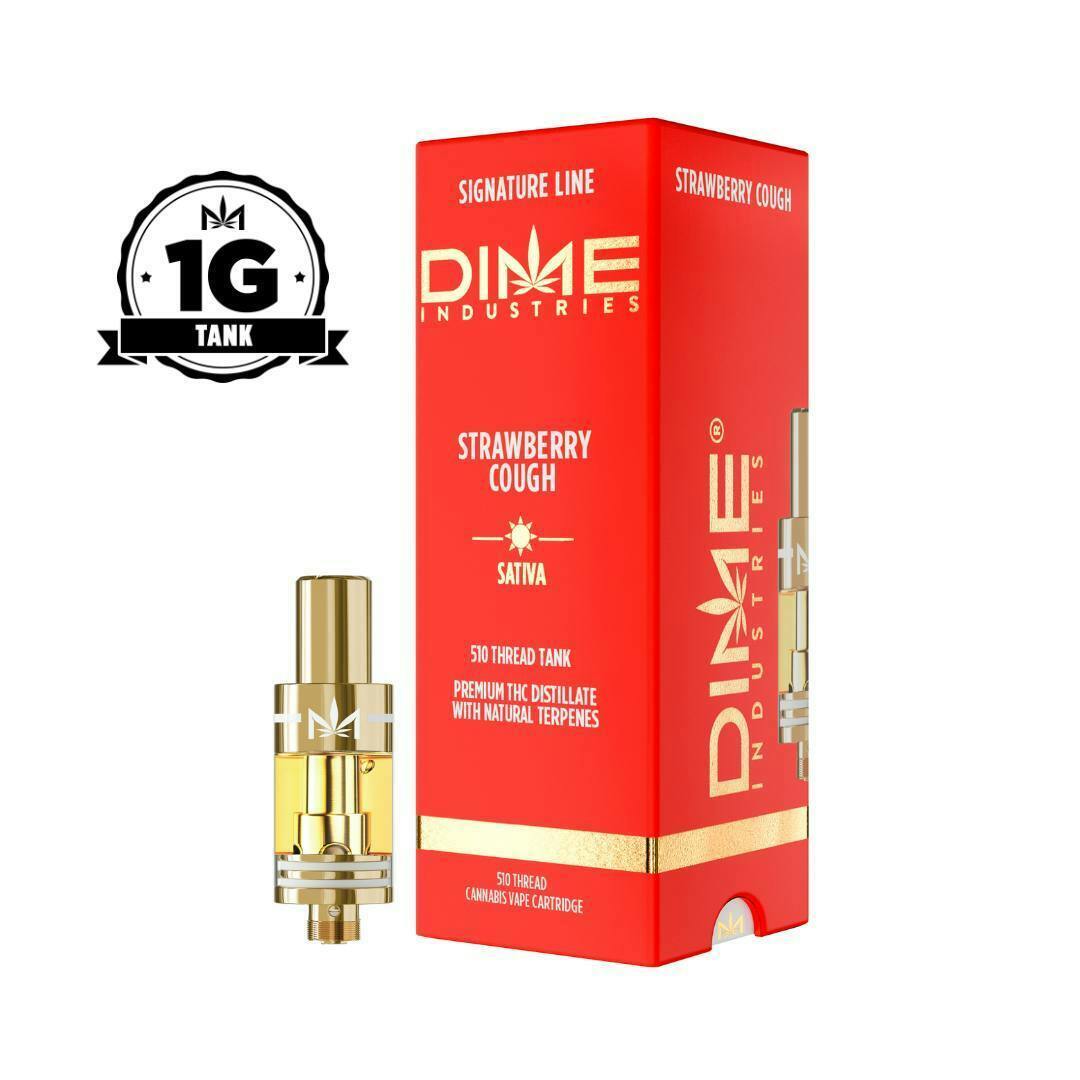 Strawberry Cough | 1G Tank by Dime Industries