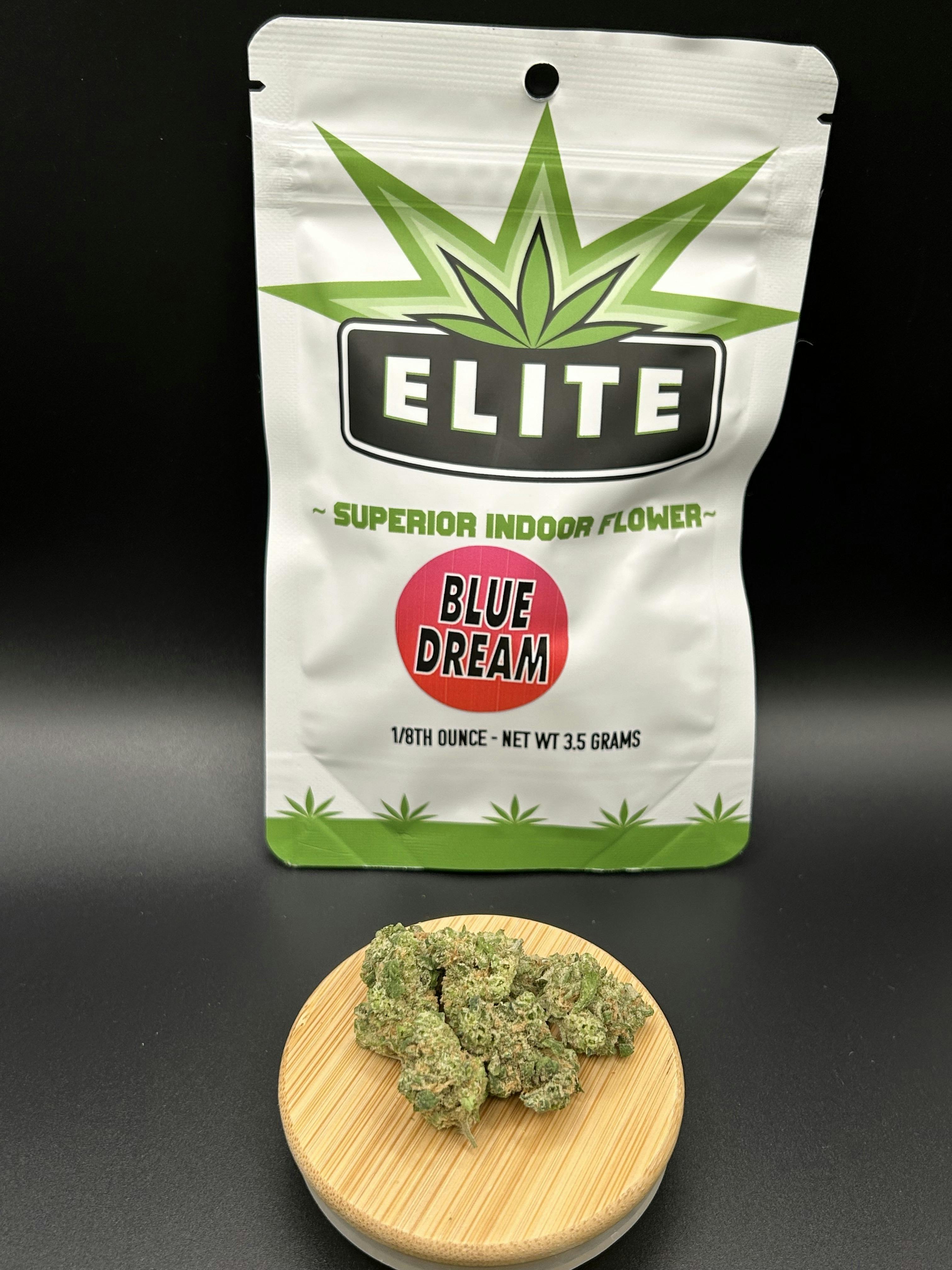 Elite | Blue Dream | THC: 28.51% TERPS: 3.50% | 3.5G Pre-Pack (Tax Included)