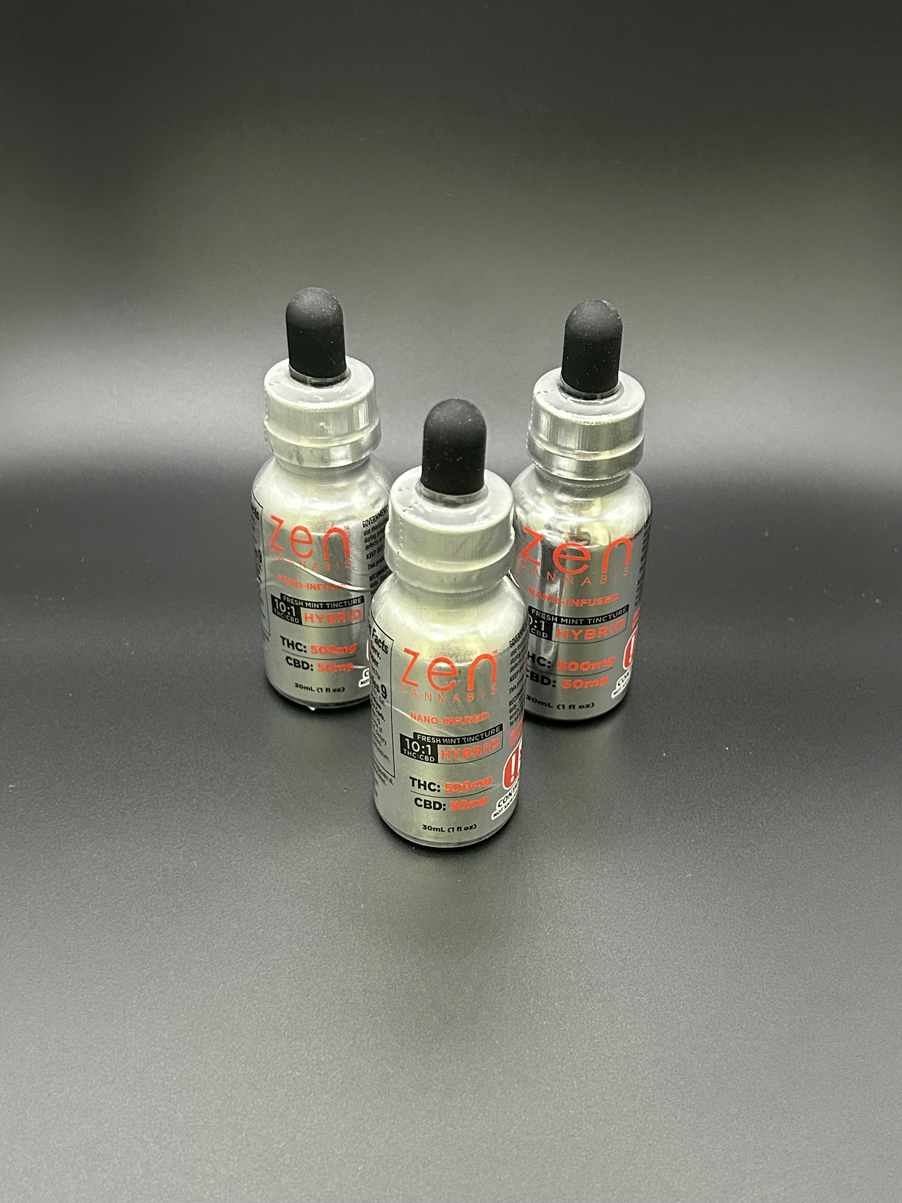 Zen | Fresh Mint | THC: 500MG CBD: 50MG | Ticture (Tax Included)