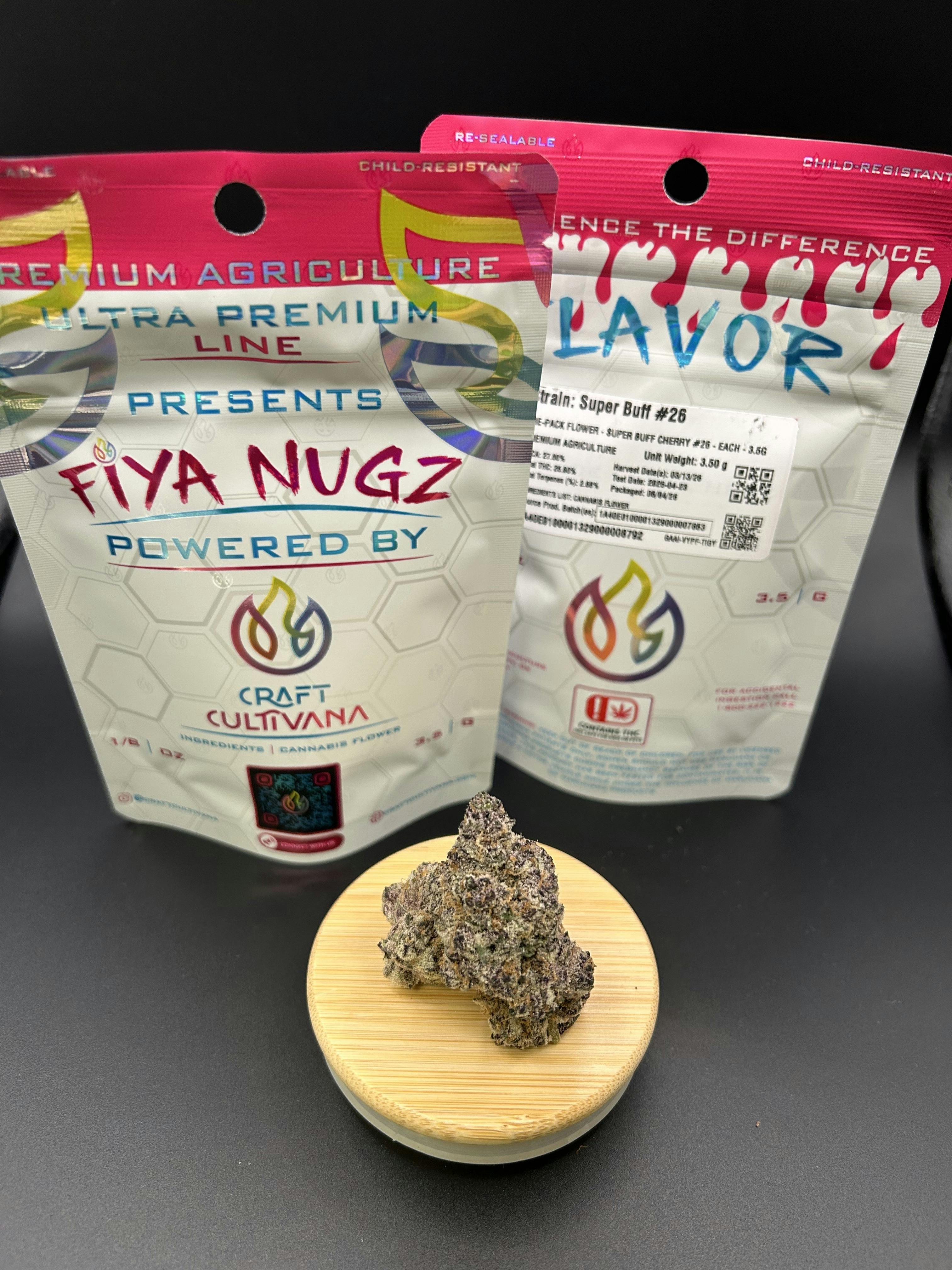 Craft Cultivana | Super Buff Cherry | 3.5G Pre-Packs | THC: 25.60% TERPS: 2.68% (Tax Included)