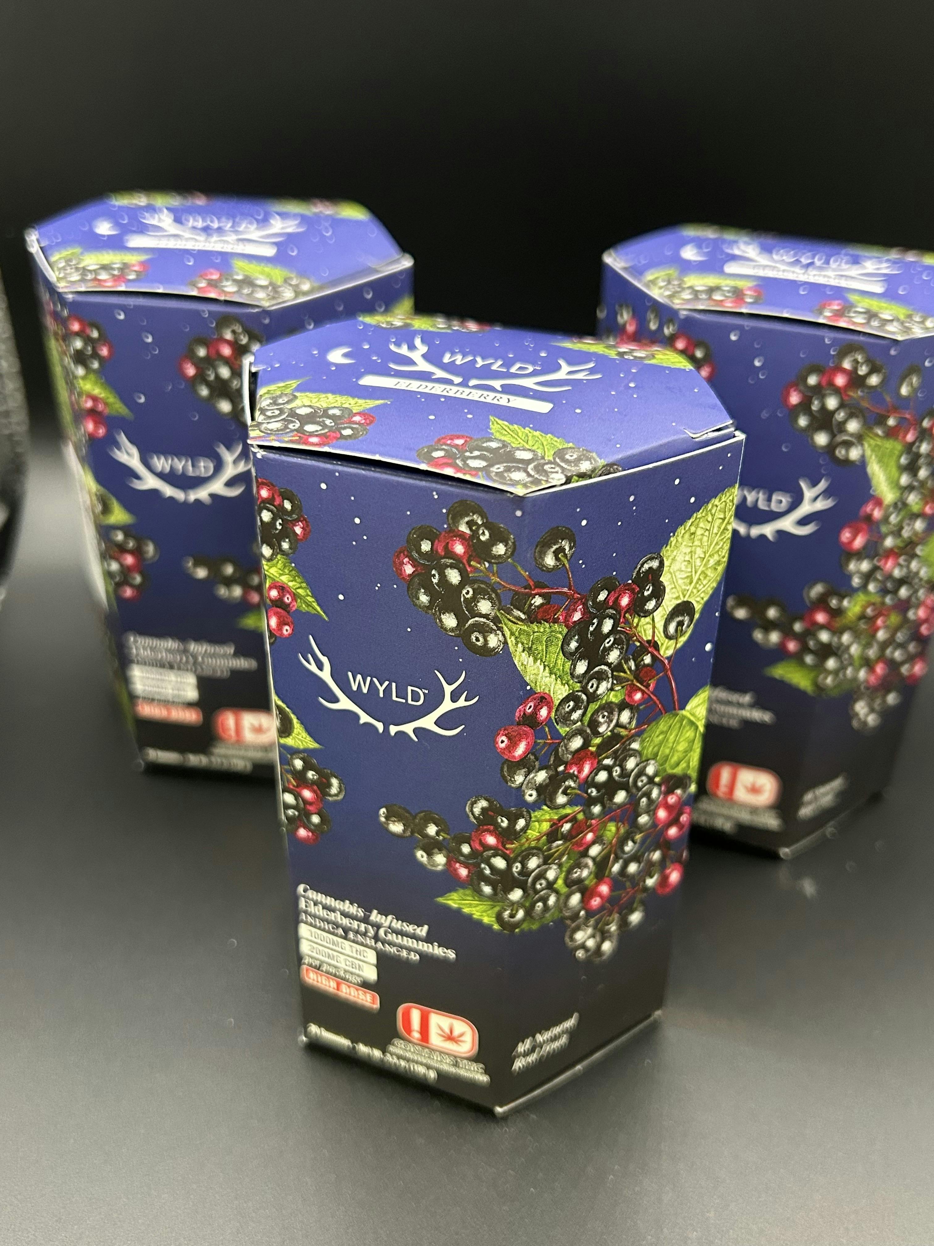 Elderberry 5:1 THC:CBN Indica Enhanced Gummies | 1000mg | 20ct | 50mg/ea