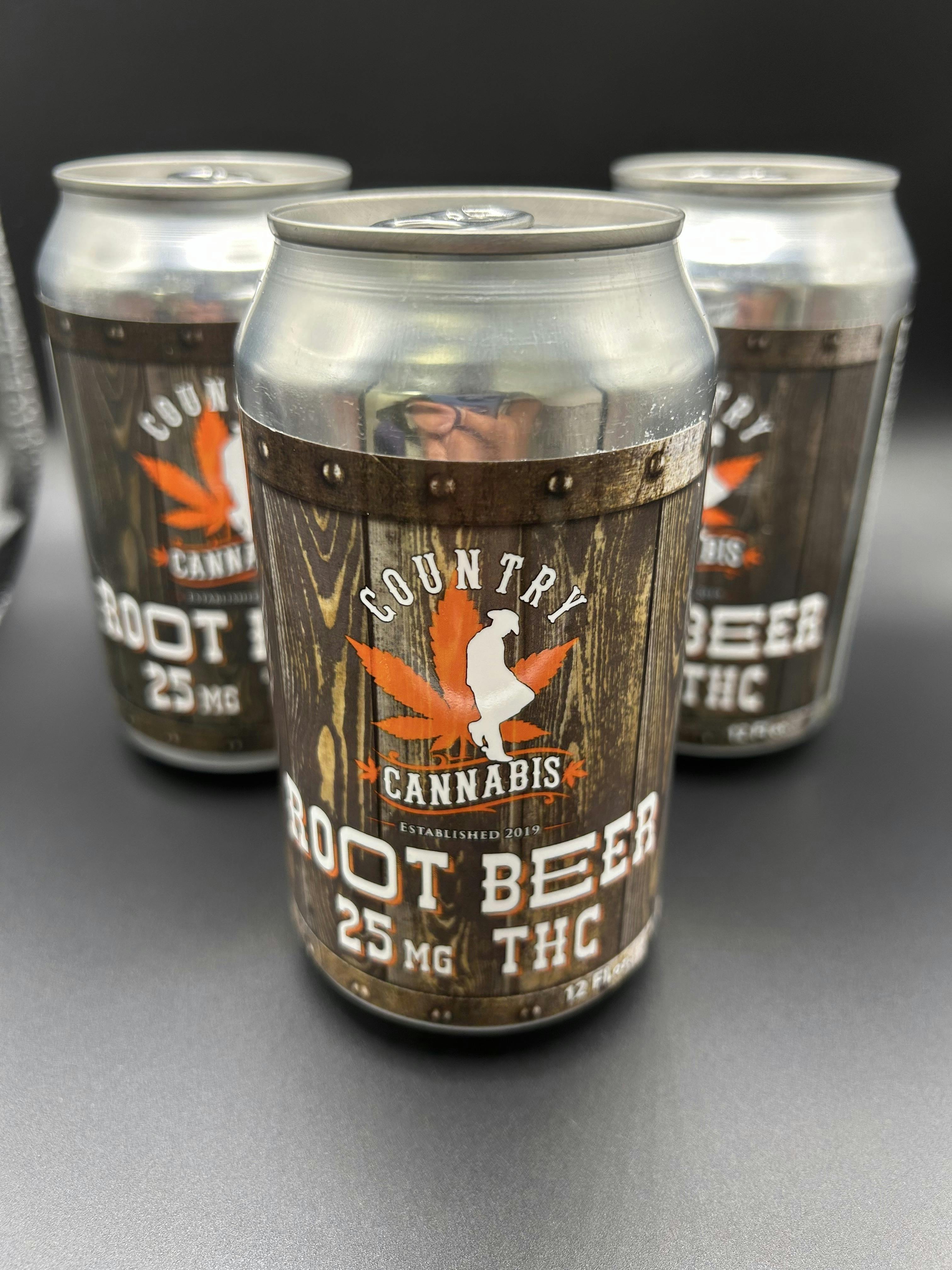 Country Cannabis | Root Beer | THC: 25MG | 12OZ Drink (Taxes Included) at Noble Cannabis Co Dispensary LLC