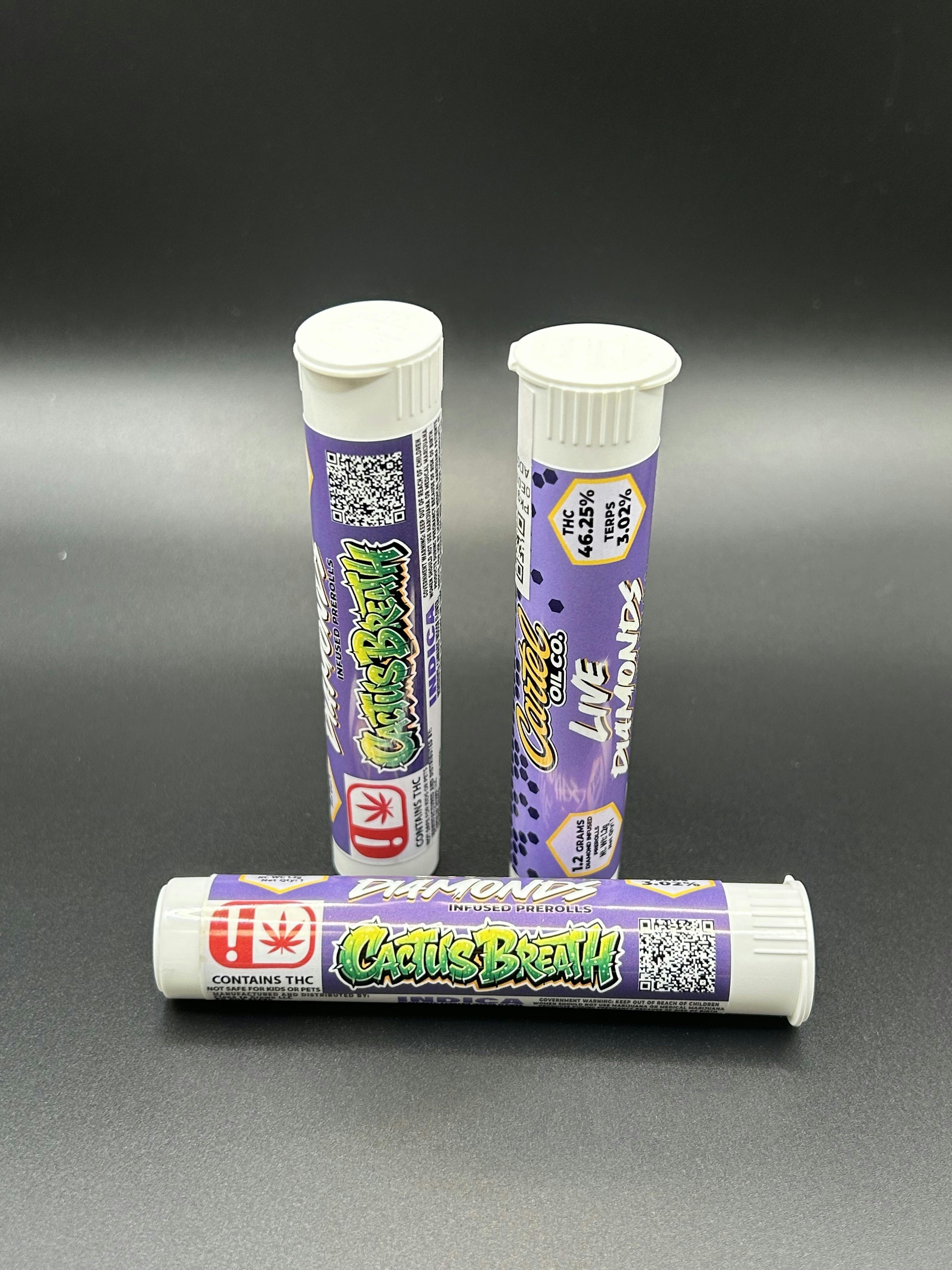 Cartel | Cactus Breath | THC: 46.25% TERPS: 3.02% | 1.2g Pre-Roll (Tax Included)