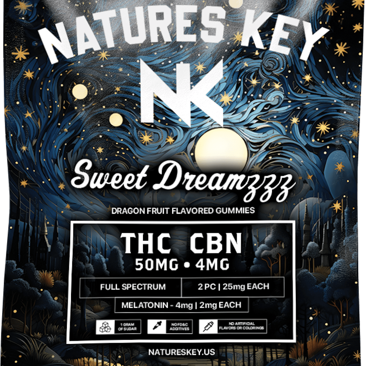 Nature's Key | Dragon Fruit | Sweet Dreamzzz | 50mg THC | Single Serve (Tax Included)