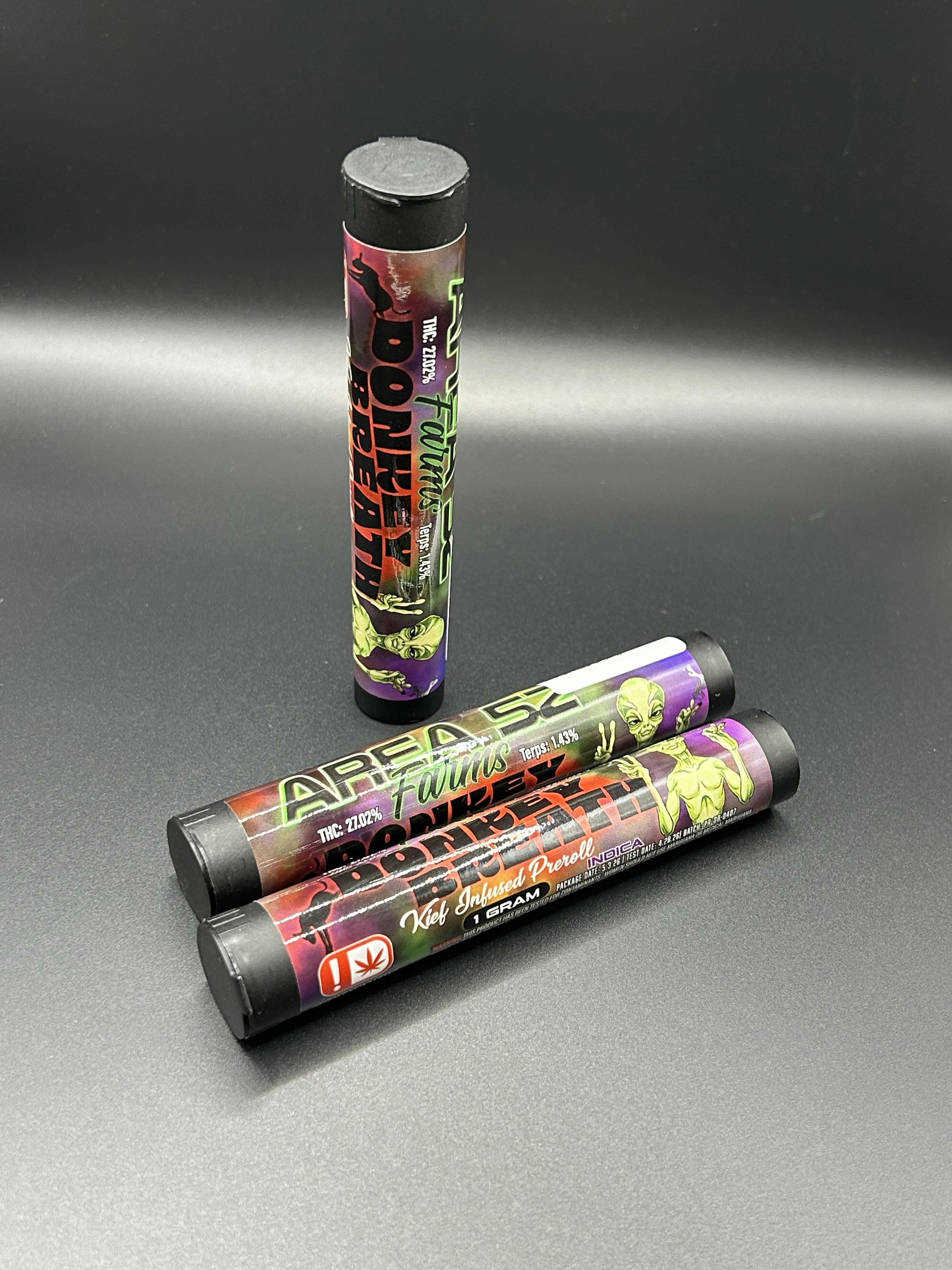 Area 52 | Donkey Breath | THC: 27.02% TERPS: 1.43% | 1G Pre-roll (Tax Included)