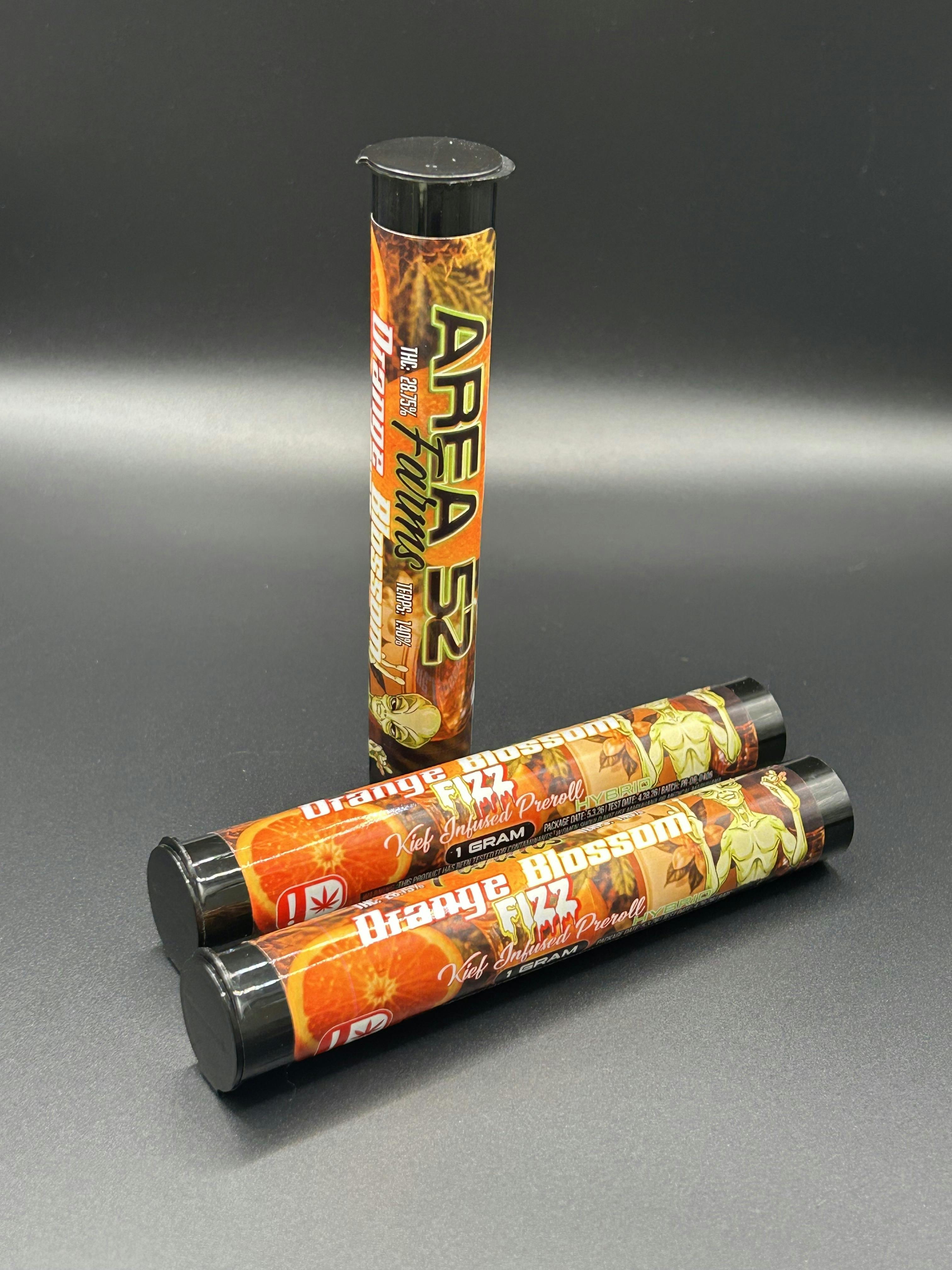 Area 52 | Orange Blossom Fizz | THC: 28.75% TERPS: 1.40% | 1G Pre-roll (Tax Included)