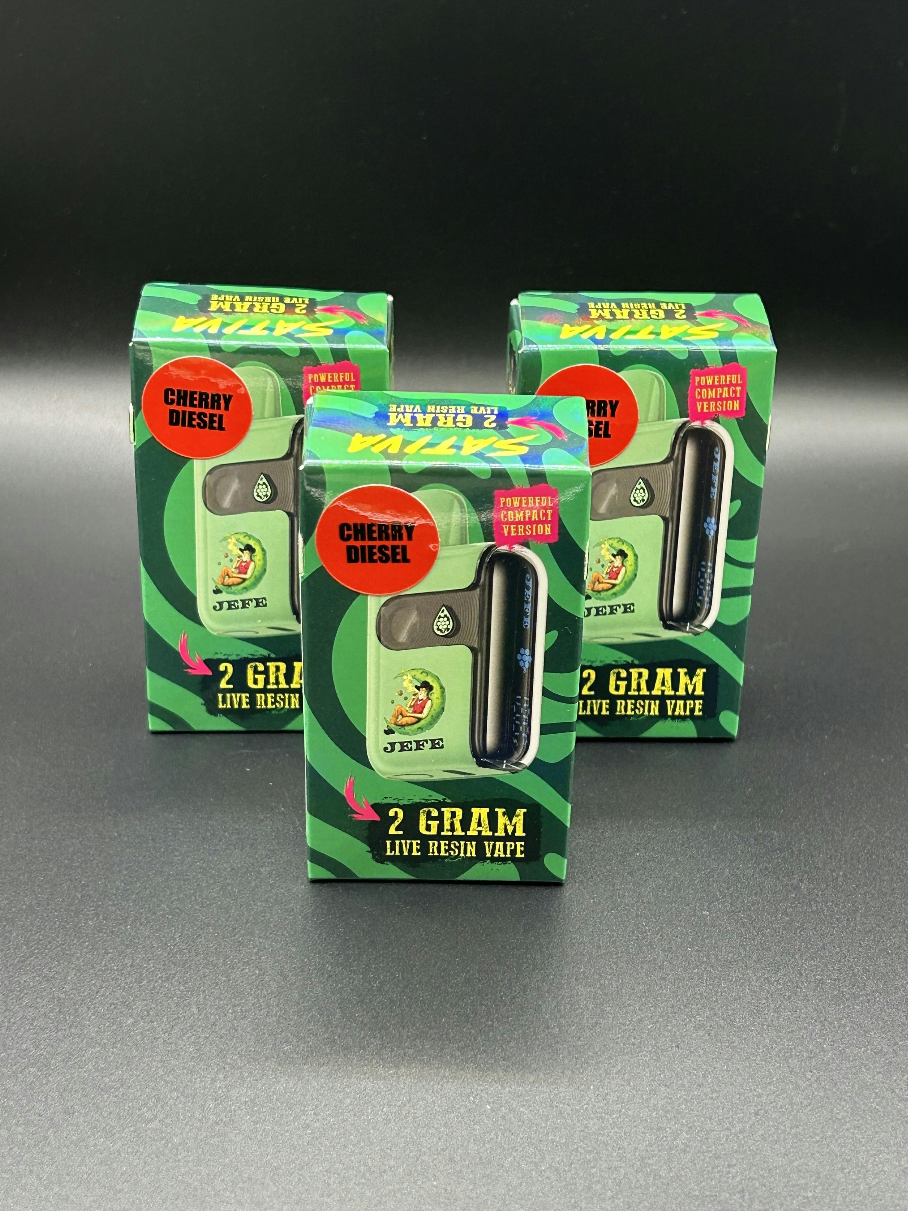 JEFE 2G Live Resin MINI Geek Bar-Style Disposable - Cherry Diesel (S)