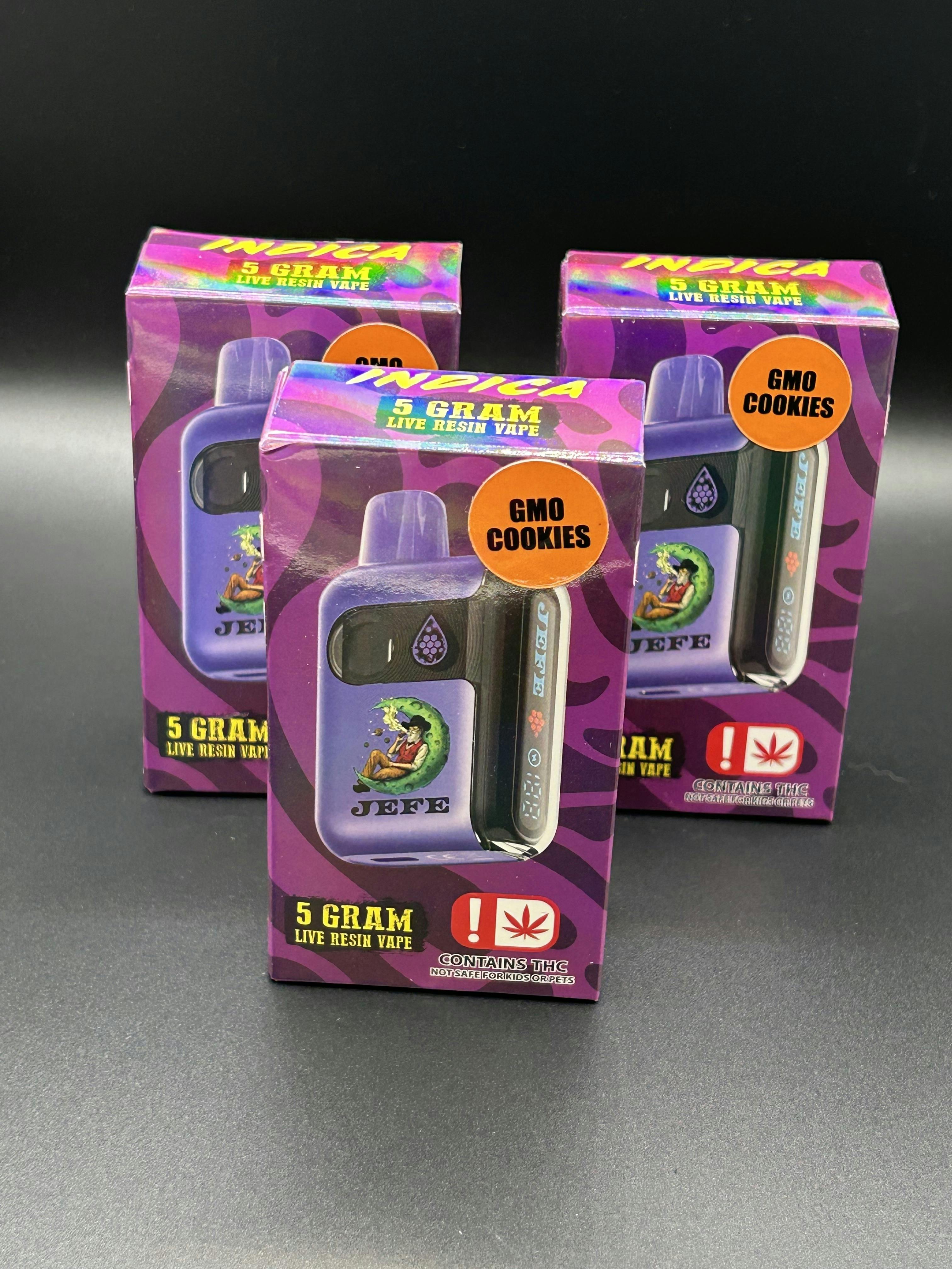 JEFE 5G Live Resin Geek Bar-Style Disposable - GMO Cookies (I)